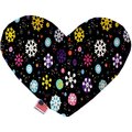 Mirage Pet Products Smiley Snowflakes 6 in. Stuffing Free Heart Dog Toy 1315-SFTYHT6
